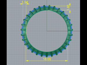 129 Ring Modelo de Impressão 3D