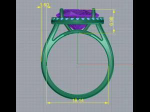 130 Beautiful ring 3Dプリントモデル