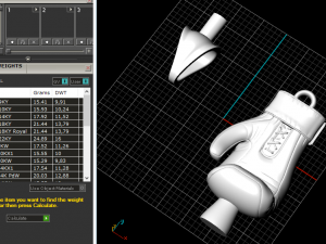 133 Pendant in the form of a boxing glove 3D Baskı Modeli