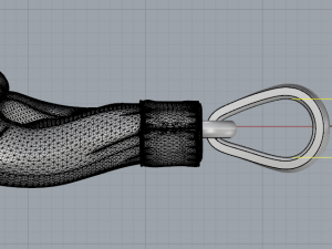 133 Pendant in the form of a boxing glove 3D Baskı Modeli