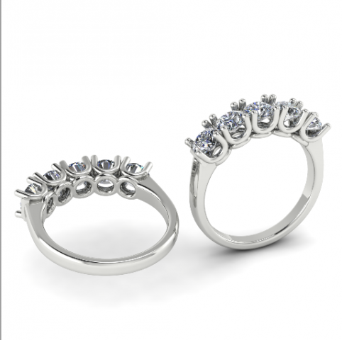 136 Ring for women 3D Принт Модель .c4d .max .obj .3ds .fbx .stl .blend 