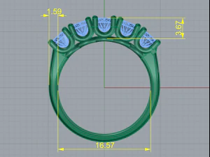 136 Ring for women 3D Print Model