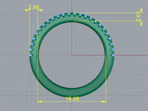 137 Ring 3D Print Model