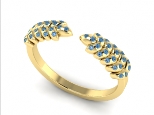 139 Ring for women Wheat ears 3D Print Model