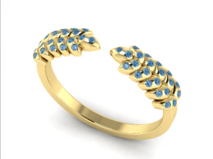 139 Ring for women Wheat ears 3D Print Model