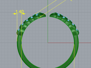 139 Ring for women Wheat ears Modèles 3D en vedette