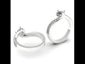 140 Каблучка жіноча 3D Принт Модель