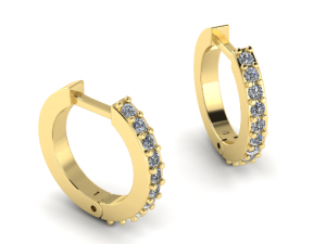 141 Earrings 3D Print Model