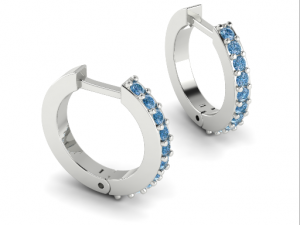 141 Earrings 3D Print Model