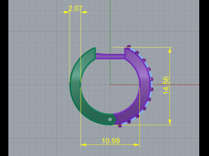 141 Earrings 3D Print Model