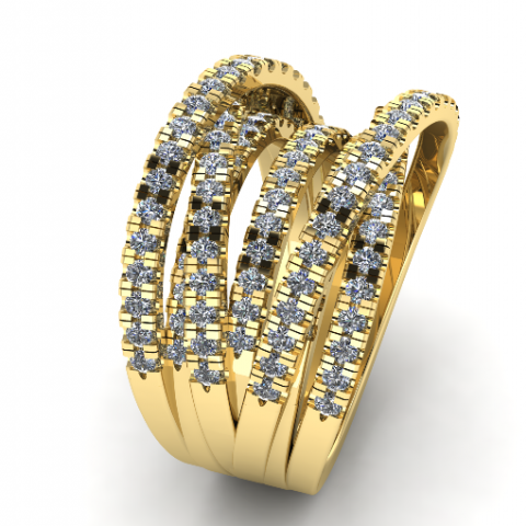 143 Ring for women 3Dプリントモデル .c4d .max .obj .3ds .fbx .stl .blend 
