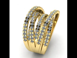 143 Anello da donna Modello di stampa 3D