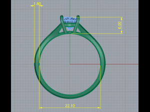 146 Ring 3Dプリントモデル