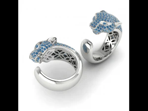 147 Кольцо пантера 3D Принт Модель