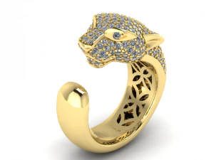 147 Ring panthere 3D Print Model