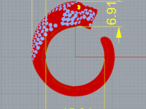147 Ring panthere 3D Print Model
