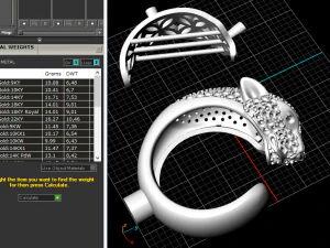 147 Ring panthere 3D Print Model