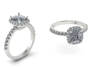 148 Wundersch&ouml;ner Ring f&uuml;r Damen 3D Druckmodell