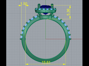 148 Beautiful ring for women 3D Druckmodell