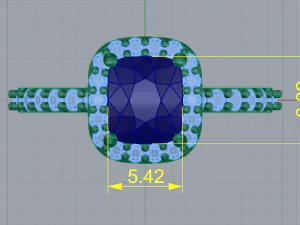 148 Beautiful ring for women 3D Print Model