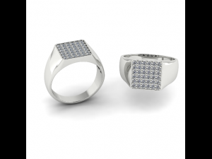 152 Ring for men 3D Print Model