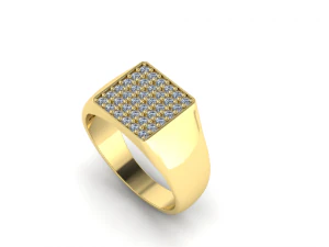 152 Ring for men 3D Print Model