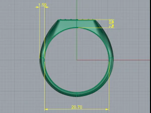 152 Ring for men 3D Print Model