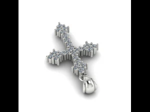 164 美丽的十字架 3D 打印模型