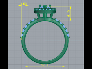 165 Ring for women 3D Baskı Modeli