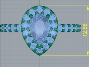165 Ring for women 3D Baskı Modeli