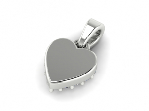 166 Pendant in the form of a heart 3D Print Model