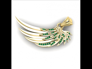 167 Angel wings pendant gift for women 3D Print Model