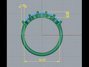 168 リング 3Dプリントモデル