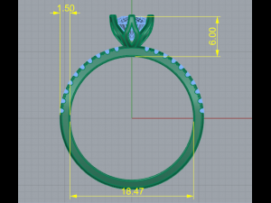 169 Ring for women 3D Print Model