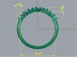 174 Ring Model do druku 3D