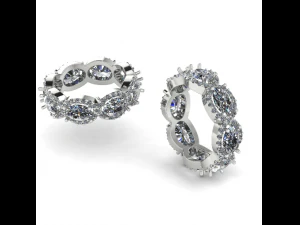 175 여성을 위한 아름다운 반지 선물 3D 프린트 모델