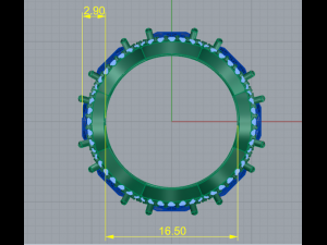 175 Beautiful ring gift for women Modelo de Impressão 3D