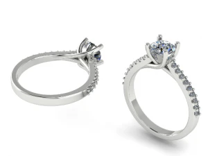 177 Engagement ring 3D Print Model