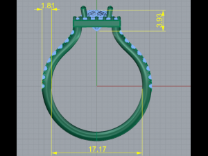 178 Ring for women Model Cetak 3D