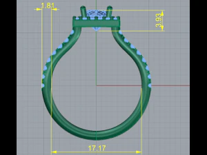 178 Ring for women 3D Print Model