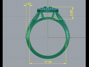 180 Beautiful ring gift for women Modelo de Impressão 3D