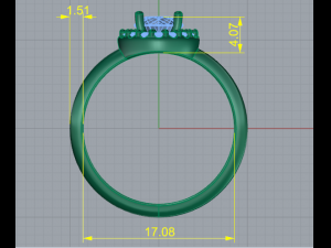 181 Ring for women 3D Print Model