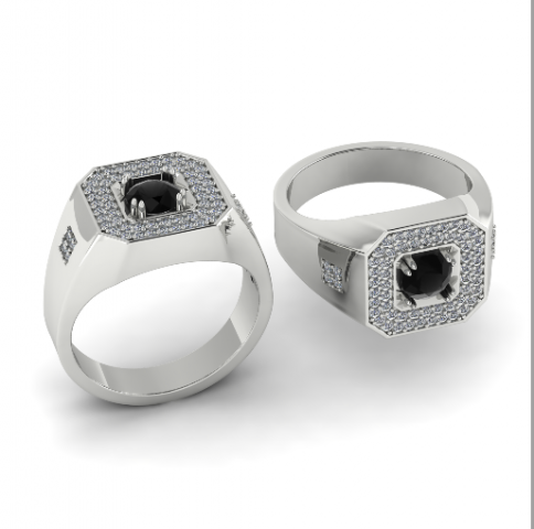 183 Ring for men Modelo de impresión 3D .c4d .max .obj .3ds .fbx .stl .blend 