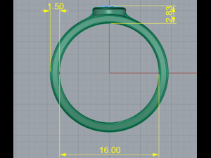 184 Beautiful ring with patterns for women 3D Druckmodell