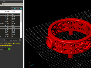 184 Beautiful ring with patterns for women 3D Druckmodell