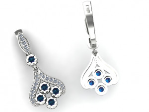 185 Beautiful earrings for women 3D 프린트 모델