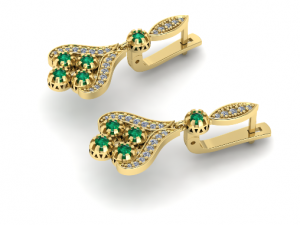 185 Beautiful earrings for women 3D 프린트 모델