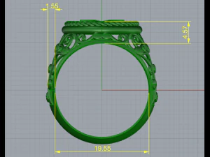 186 Women ring gift for women 3D Print Model