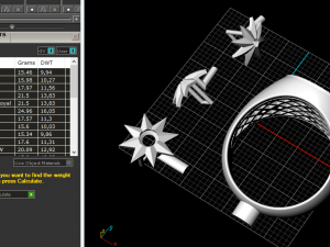 188 Mens ring with a star 3D Druckmodell