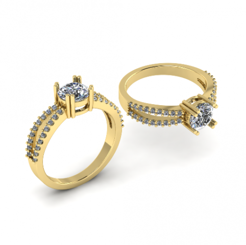 191 Ring for women 3D Print Model .c4d .max .obj .3ds .fbx .stl .blend 
